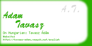 adam tavasz business card